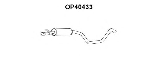 Tubo de Escape para OPEL Combo 1.2