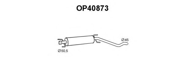 Tubo de Escape para OPEL Astra 1.6 16V