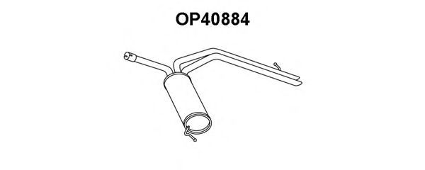 Tubo de Escape para OPEL Vivaro 2.5 DTI