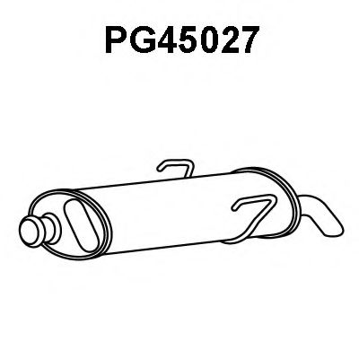 Tubo de Escape para PEUGEOT 106 1.1i