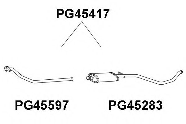 Tubo de Escape para PEUGEOT 306 1.9 D