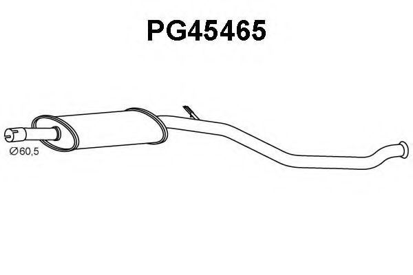Tubo de Escape para PEUGEOT 206 2.0 GTI 16V