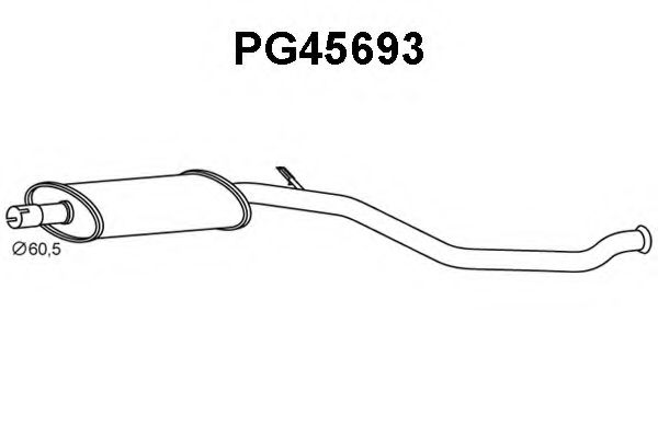 Tubo de Escape para PEUGEOT 206 2.0 GTI 16V