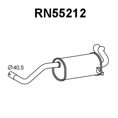 Tubo de Escape para RENAULT Clio 1.5 dCi