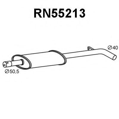 Tubo de Escape para RENAULT Modus 1.5 dCi