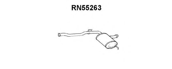 Tubo de Escape para RENAULT R 21 1.7