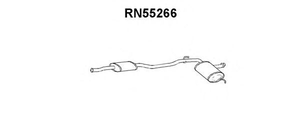 Tubo de Escape para RENAULT R 21 1.7