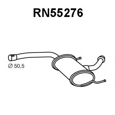 Tubo de Escape para RENAULT Laguna 1.8