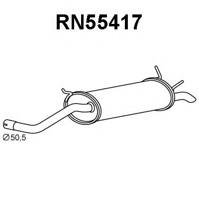 Tubo de Escape para RENAULT Mégane 1.6i