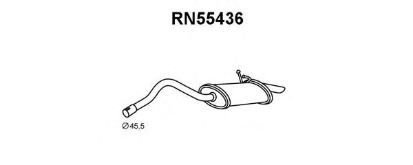 Tubo de Escape para RENAULT Kangoo 1.9 D