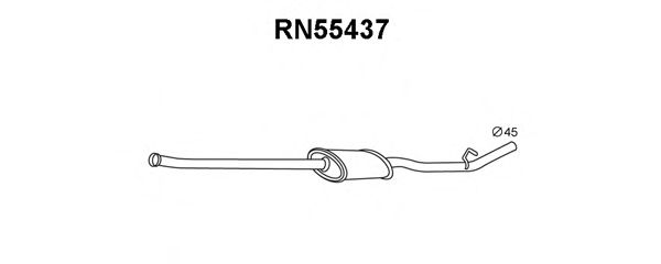 Tubo de Escape para RENAULT Kangoo 1.2 16V