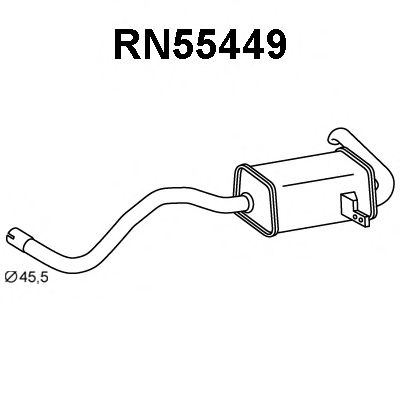 Tubo de Escape para RENAULT Scénic 1.2 TCe