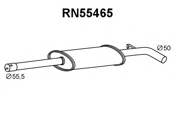 Tubo de Escape para RENAULT Mégane CC 1.6 dCi 130