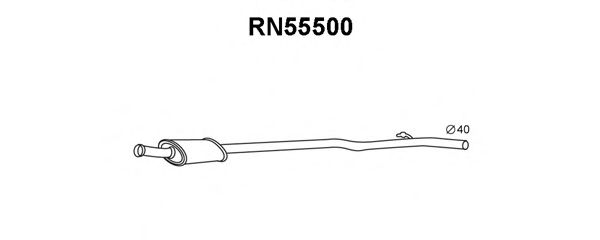 Tubo de Escape para RENAULT Clio 1.2 16V