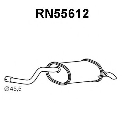 Tubo de Escape para RENAULT Clio 1.2 16V