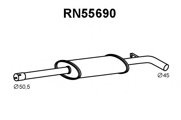 Tubo de Escape para RENAULT Mégane 1.6 16V