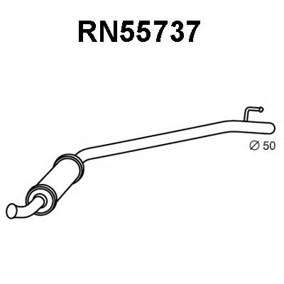 Tubo de Escape para RENAULT Trafic 2.5 dCi 140