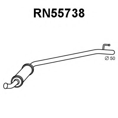 Tubo de Escape para RENAULT Trafic 2.5 dCi 140