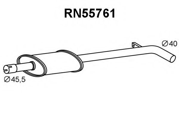 Tubo de Escape para RENAULT Clio 1.6 16V