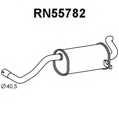 Tubo de Escape para RENAULT Clio 1.5 dCi