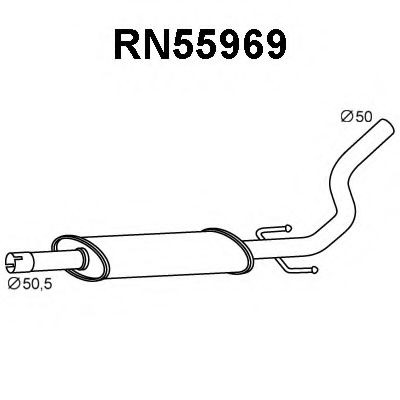 Tubo de Escape para RENAULT Kangoo 1.5 dCi