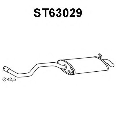 Tubo de Escape para SEAT Ibiza 1.4