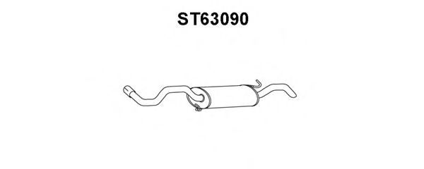 Tubo de Escape para SEAT Cordoba 1.8i