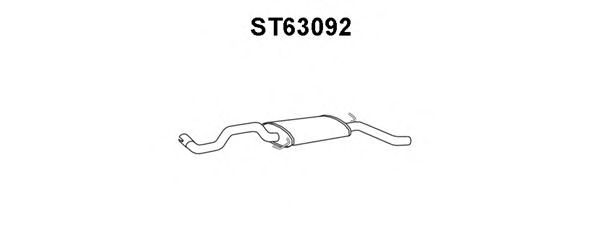 Tubo de Escape para SEAT Cordoba 1.8i