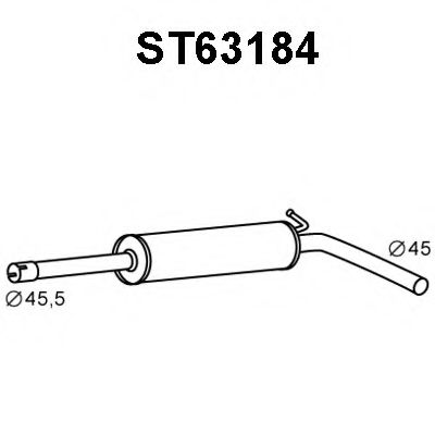 Tubo de Escape para SEAT Cordoba 1.4 16V