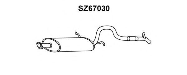 Tubo de Escape para SUZUKI Vitara 1.9 D