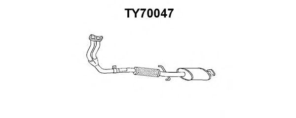 Tubo de Escape para TOYOTA Corolla 1.3