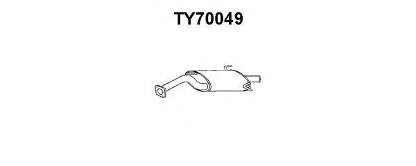 Tubo de Escape para TOYOTA Corolla 1.3
