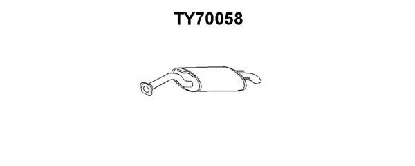 Tubo de Escape para TOYOTA Corolla 1.3