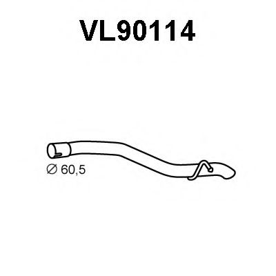 Tubo de Escape para VOLVO S40 2.0 D