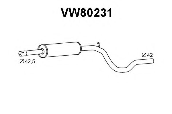 Tubo de Escape para SEAT Inca 1.9 D/SDI