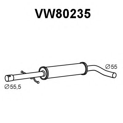 Tubo de Escape para SEAT Toledo 2.3 V5