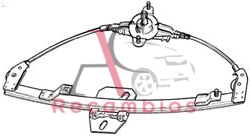 ELEVALUNAS DELANTERO MANUAL IZQUIERDO