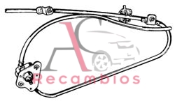 ELEVALUNAS DELANTERO MANUAL DERECHO 3PUERTAS