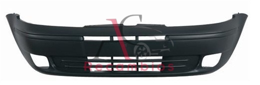 PARAGOLPES DELANTERO CON HUECOS NEGRO