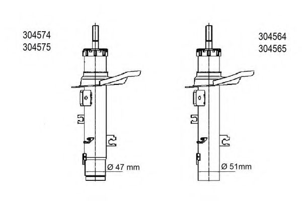Amortiguador para PEUGEOT 206+ 1.4 HDI