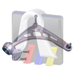 Trapecio susp. con rótula para BMW Serie 3 325i/Ci/Xi