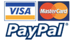 Pago seguro con PayPal, Visa, Mastercard